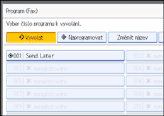 Ilustrace displeje ovl&aacute;dac&iacute;ho panelu