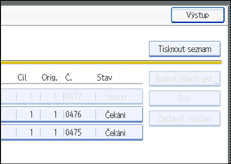 Ilustrace displeje ovl&aacute;dac&iacute;ho panelu