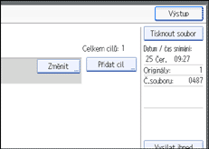 Ilustrace displeje ovl&aacute;dac&iacute;ho panelu
