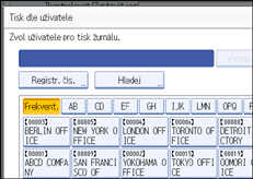Ilustrace displeje ovládacího panelu