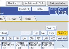Ilustrace displeje ovl&aacute;dac&iacute;ho panelu