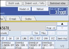 Ilustrace displeje ovl&aacute;dac&iacute;ho panelu