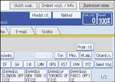 Ilustrace displeje ovl&aacute;dac&iacute;ho panelu