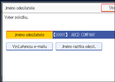 Ilustrace displeje ovládacího panelu