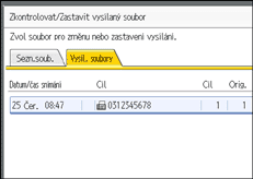 Ilustrace displeje ovl&aacute;dac&iacute;ho panelu