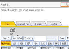 Ilustrace displeje ovládacího panelu