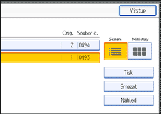 Ilustrace displeje ovl&aacute;dac&iacute;ho panelu
