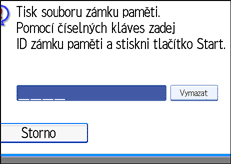 Ilustrace displeje ovl&aacute;dac&iacute;ho panelu