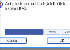 Ilustrace displeje ovl&aacute;dac&iacute;ho panelu