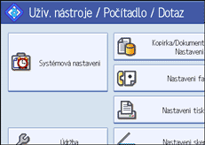 obr&aacute;zek displeje ovl&aacute;dac&iacute;ho panelu