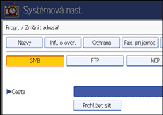 Obr&aacute;zek displeje ovl&aacute;dac&iacute;ho panelu