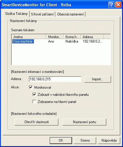 Obr&aacute;zek obrazovky aplikace