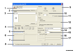 Ilustrace obrazovky aplikace, ilustrace �&iacute;slovan&eacute; popisky