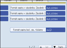 Ilustrace displeje ovl&aacute;dac&iacute;ho panelu