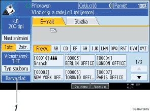 �&iacute;slovan&aacute; ilustrace obrazovky ovl&aacute;dac&iacute;ho panelu