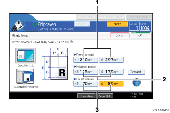 �&iacute;slovan&aacute; ilustrace obrazovky ovl&aacute;dac&iacute;ho panelu