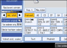 Obr&aacute;zek displeje ovl&aacute;dac&iacute;ho panelu