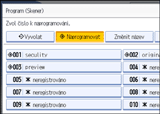 Obr&aacute;zek obrazovky ovl&aacute;dac&iacute;ho panelu