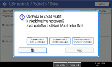 Obr&aacute;zek obrazovky ovl&aacute;dac&iacute;ho panelu