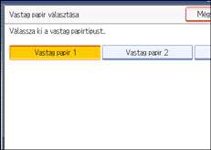 A kezelőpanel képernyőjének bemutatása