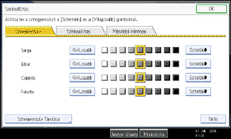 A kezelőpanel képernyőjének bemutatása
