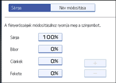 A kezelőpanel képernyőjének bemutatása