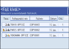 A kezelőpanel képernyőjének bemutatása