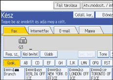 Vezérlőpanel képernyő - kép