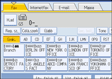 Vezérlőpanel képernyő - kép