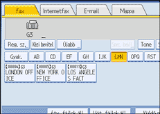 Vezérlőpanel képernyő - kép