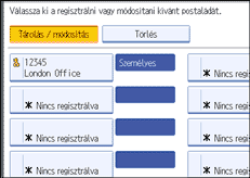 Vezérlőpanel képernyő - kép