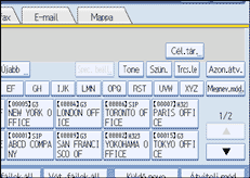 Vezérlőpanel képernyő - kép