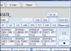 Vezérlőpanel képernyő - kép