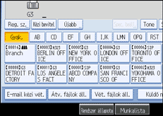 Vezérlőpanel képernyő - kép
