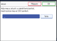 Vezérlőpanel képernyő - kép