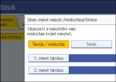 Vezérlőpanel képernyő - kép