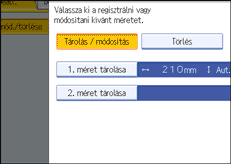Vezérlőpanel képernyő - kép