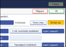 Vezérlőpanel képernyő - kép