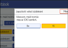 Vezérlőpanel képernyő - kép