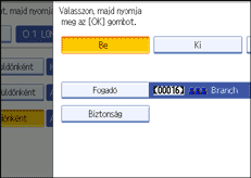 Vezérlőpanel képernyő - kép