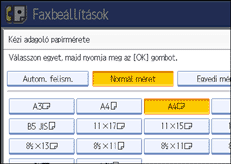 Vezérlőpanel képernyő - kép