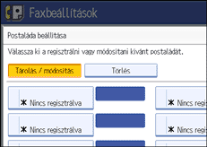 Vezérlőpanel képernyő - kép