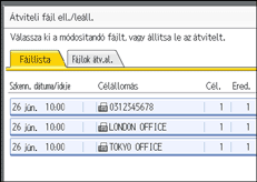 Vezérlőpanel képernyő - kép