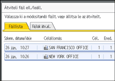 Vezérlőpanel képernyő - kép
