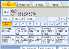 Vezérlőpanel képernyő - kép