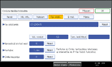 Vezérlőpanel képernyő - kép