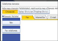 Vezérlőpanel képernyő - kép