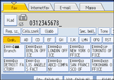 Vezérlőpanel képernyő - kép