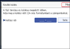 Vezérlőpanel képernyő - kép