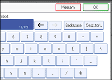 Vezérlőpanel képernyő - kép